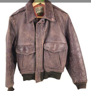 Vintage Men's Genuine Horsehide Leather Jacket By Danville Jackets